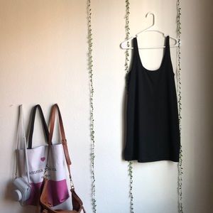 ASOS black tank dress.